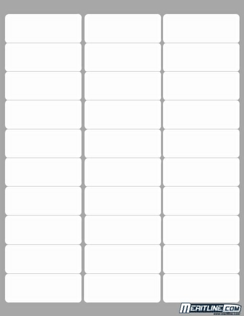50 Avery Label 8 Per Page
