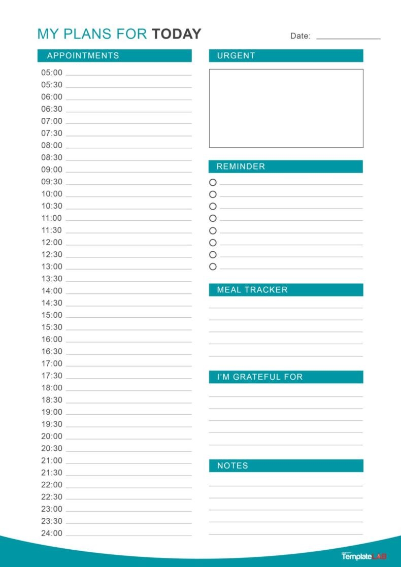 Adhd Daily Planner Template
