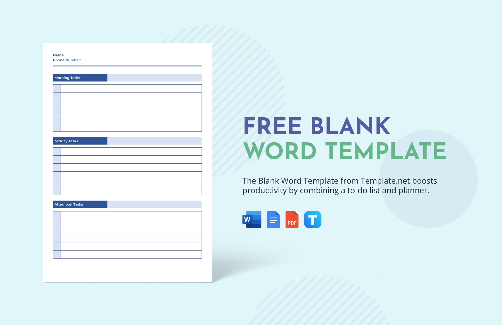 Blank Word Template In PDF Word Google Docs Download Template
