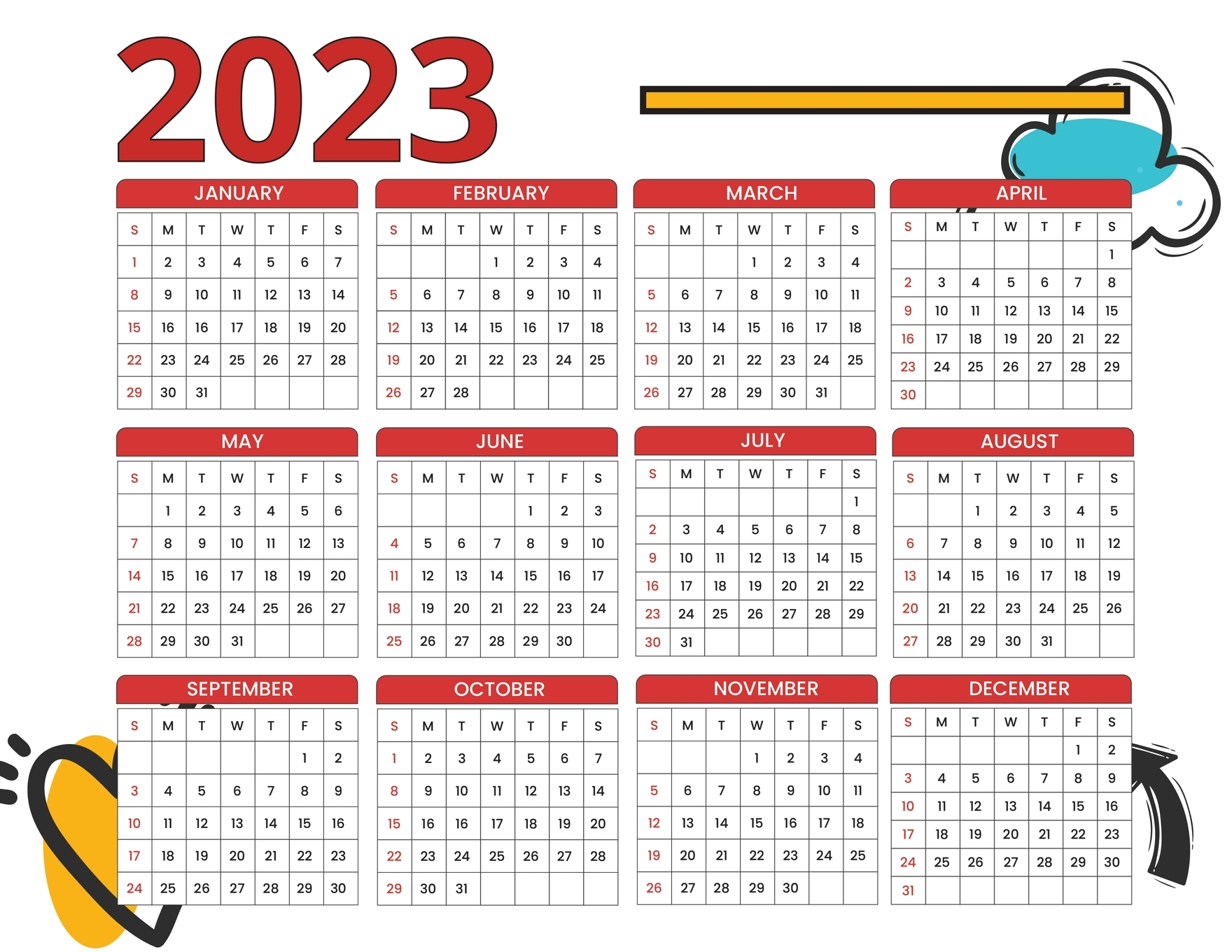 Calendarios 2023