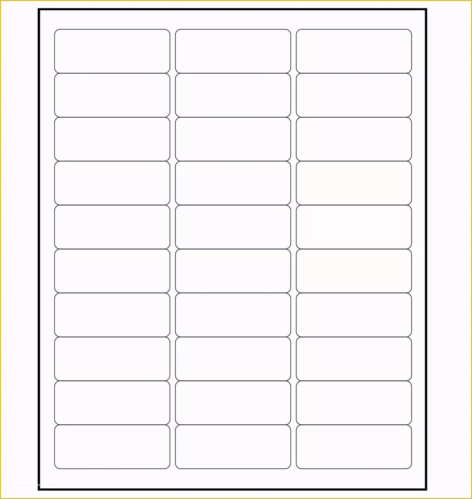 Free Printable Label Templates For Word
