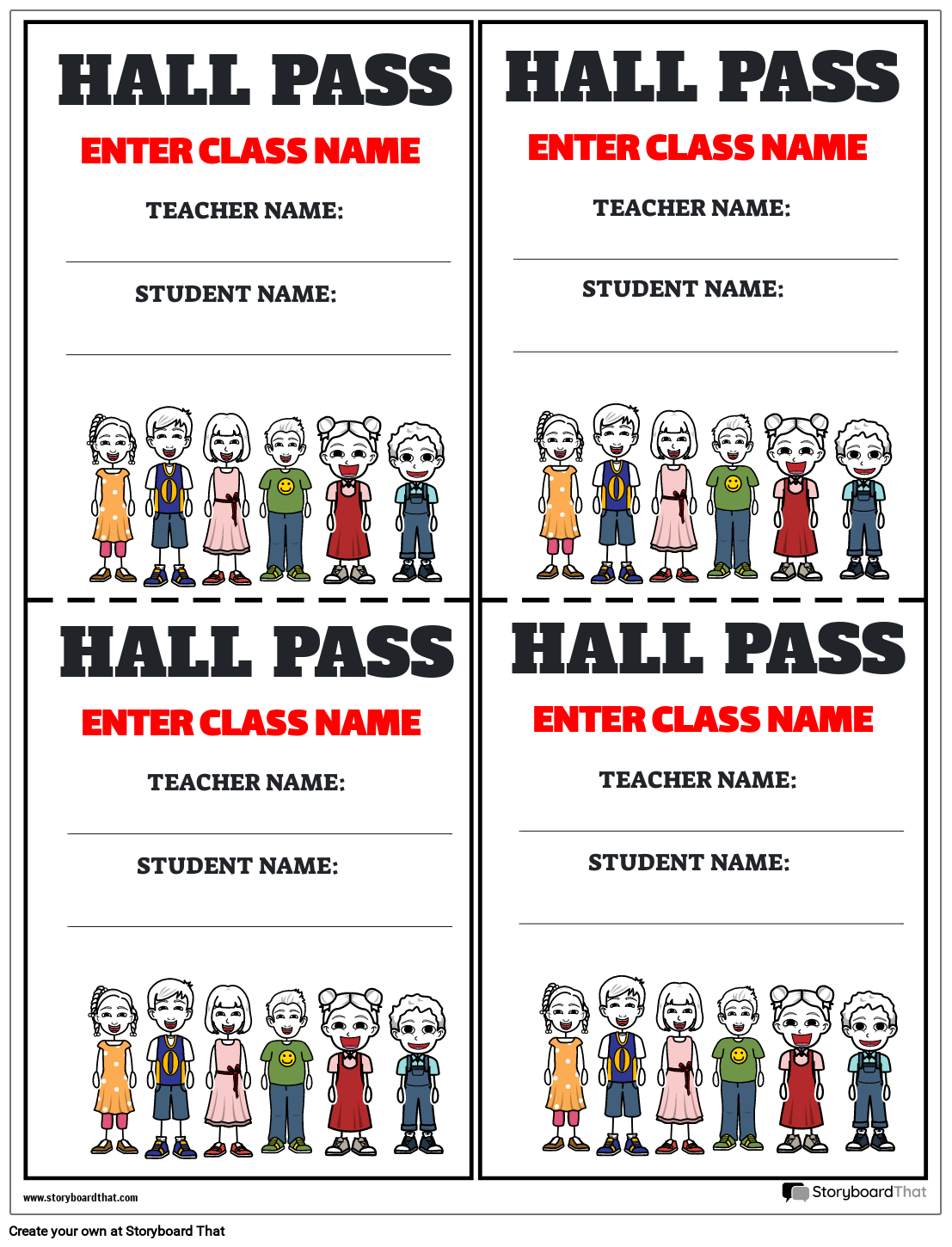 Hall Pass Template Prntbl Concejomunicipaldechinu Gov Co