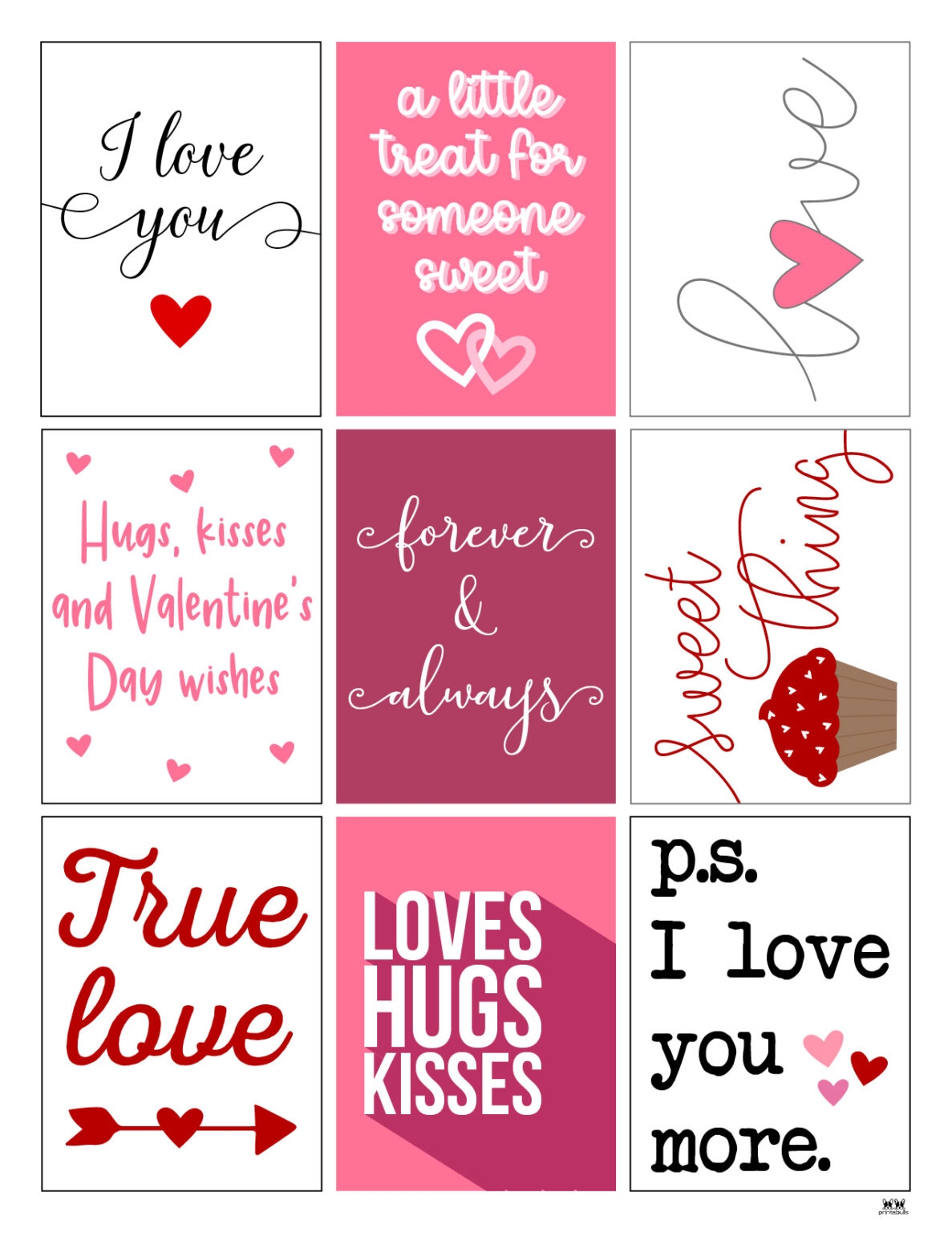 Free Printable Valentine Cards Templates